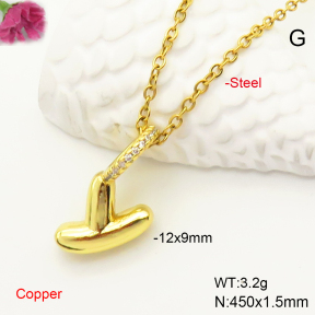 F6N407557vail-L017  Fashion Copper Necklace
