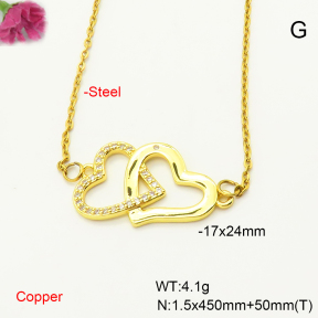 F6N407559aajl-L017  Fashion Copper Necklace