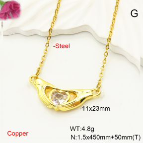 F6N407564avja-L017  Fashion Copper Necklace