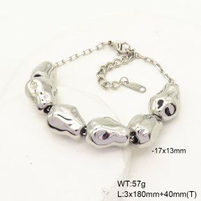 GEB000546bhia-066  Handmade Polished  Stainless Steel Bracelet
