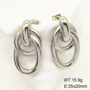 GEE001398bhva-066  Handmade Polished  Stainless Steel Earrings