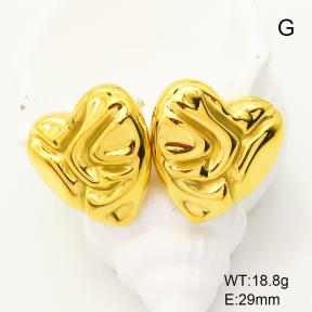 GEE001506bhva-066  Handmade Polished  Stainless Steel Earrings