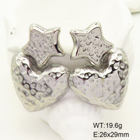 GEE001652bhia-066  Handmade Polished  Stainless Steel Earrings