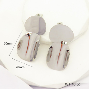 GEE001790vhha-066  Handmade Polished  Stainless Steel Earrings