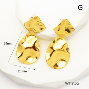 GEE001791bhia-066  Handmade Polished  Stainless Steel Earrings