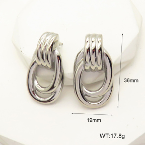 GEE001803bhva-066  Handmade Polished  Stainless Steel Earrings