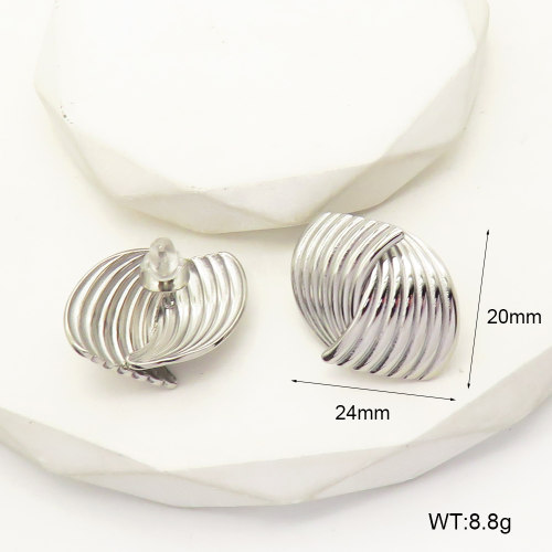 GEE001807vbpb-066  Handmade Polished  Stainless Steel Earrings