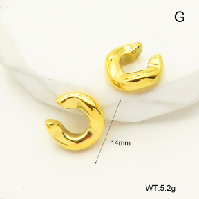 GEE001823bhva-066  Handmade Polished  Stainless Steel Earrings