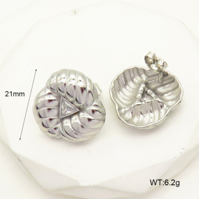 GEE001845vhha-066  Zircon,Handmade Polished  Stainless Steel Earrings