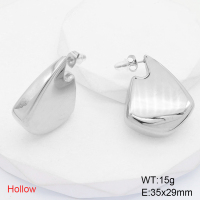 GEE001858bhia-066  Handmade Polished  Stainless Steel Earrings