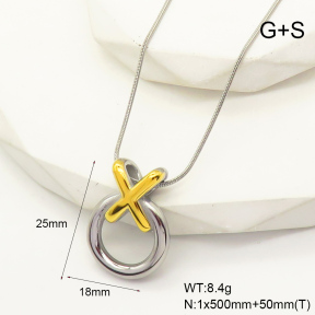 GEN001351ahjb-066  Handmade Polished  Stainless Steel Necklace