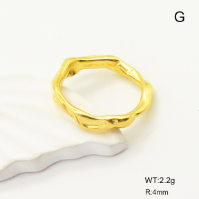 GER000954bhva-066  6-8#  Handmade Polished  Stainless Steel Ring