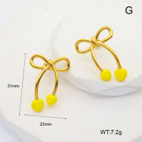 R68A3975  Enamel,Handmade Polished  Stainless Steel Earrings