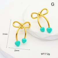 R68A3975  Enamel,Handmade Polished  Stainless Steel Earrings