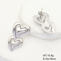 6E2006672vbnb-113D  Handmade Polished  Stainless Steel Earrings