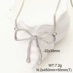 GEN001245bbov-066  Handmade Polished  Stainless Steel Necklace