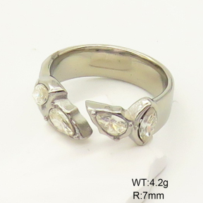 GER000846vhha-066  Zircon,Handmade Polished  Stainless Steel Ring