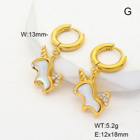 6E4004180ahjb-G037  Stainless Steel Earrings