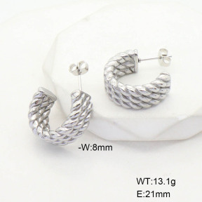 CL6E00090bbml-G037  Closeout( No Discount)  Stainless Steel Earrings