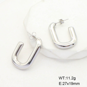 CL6E00098bbml-G037  Closeout( No Discount)  Stainless Steel Earrings