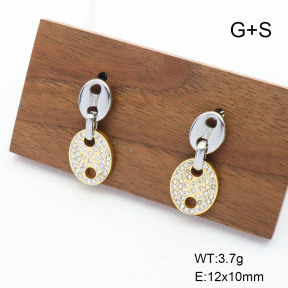 CL6E00106vbnl-G037  Closeout( No Discount)  Stainless Steel Earrings