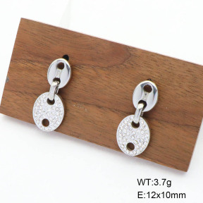 CL6E00107bbml-G037  Closeout( No Discount)  Stainless Steel Earrings