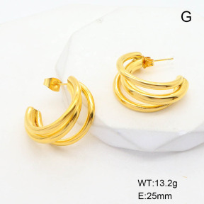 CL6E00126abol-G037  Closeout( No Discount)  Stainless Steel Earrings