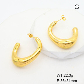 CL6E00132abol-G037  Closeout( No Discount)  Stainless Steel Earrings