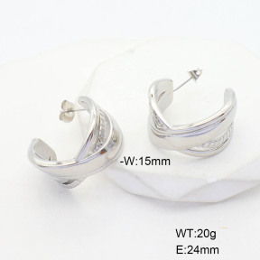 CL6E00151vbnl-G037  Closeout( No Discount)  Stainless Steel Earrings