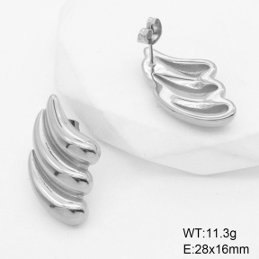 GEE001860vbpb-066  Handmade Polished  Stainless Steel Earrings