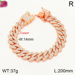 F2B401835ablb-J171  Fashion Copper Bracelet