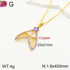 F2N400818vbpb-J154  Fashion Copper Necklace