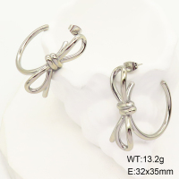 GEE001390bhia-066  Handmade Polished  Stainless Steel Earrings