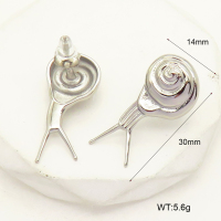 GEE001880bhva-066  Handmade Polished  Stainless Steel Earrings