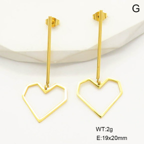 6E2006710ablb-341  Stainless Steel Earrings