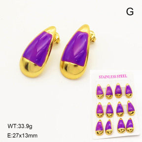 6E3002571vina-446  Stainless Steel Earrings