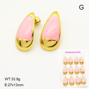 6E3002572vina-446  Stainless Steel Earrings