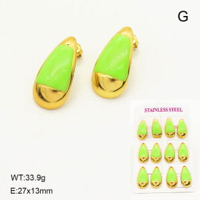 6E3002574vina-446  Stainless Steel Earrings