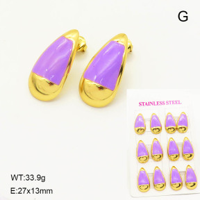 6E3002575vina-446  Stainless Steel Earrings