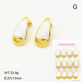 6E3002576vina-446  Stainless Steel Earrings