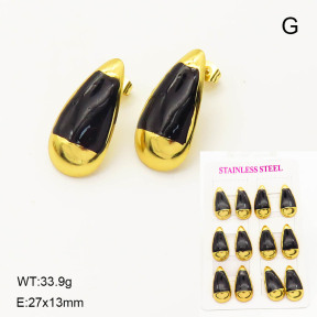 6E3002577vina-446  Stainless Steel Earrings