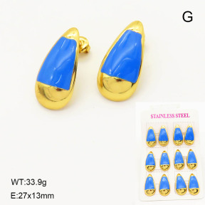 6E3002578vina-446  Stainless Steel Earrings