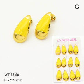 6E3002579vina-446  Stainless Steel Earrings