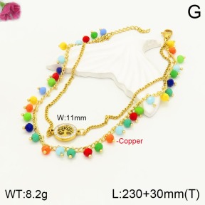 F2A900052vhha-J172  Fashion Copper Anklet