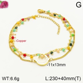 F2A900058bhva-J172  Fashion Copper Anklet