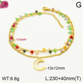 F2A900059bhva-J172  Fashion Copper Anklet