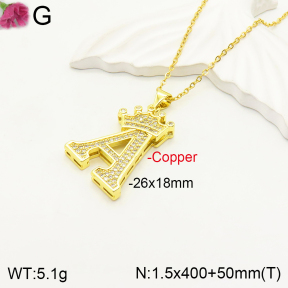 F2N400862vbpb-J173  Fashion Copper Necklace