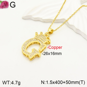 F2N400868vbpb-J173  Fashion Copper Necklace