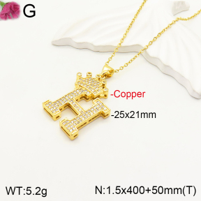 F2N400869vbpb-J173  Fashion Copper Necklace