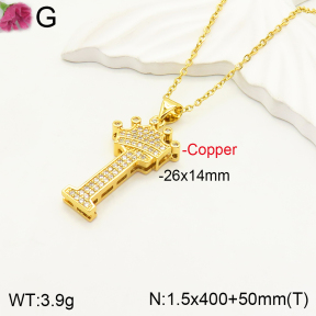 F2N400870vbpb-J173  Fashion Copper Necklace